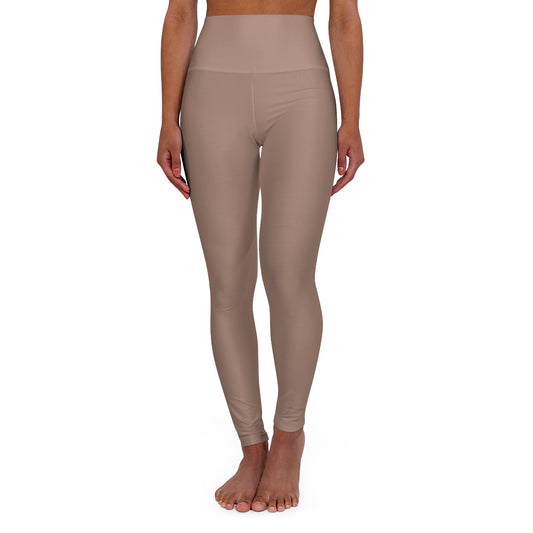 Neutral Cocoa High Waisted Yoga Leggings